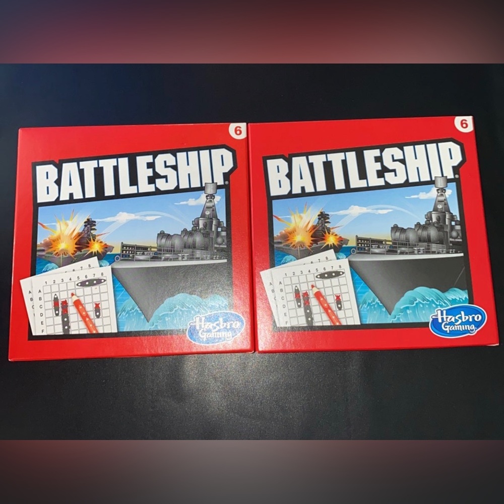 2x Hasbro Gaming Battleship Decal x McDonalds Toy drawing book #6 Sealed